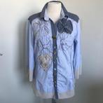 Elisa cavaletti club blouse blauw gestreept maat XL, Kleding | Dames, Ophalen of Verzenden, Zo goed als nieuw, Blauw