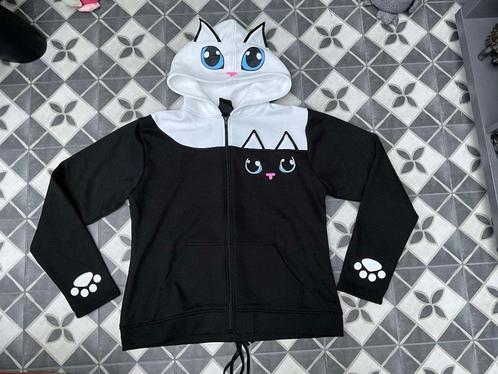 "Kitty Hood" Vest met capuchon zwart-wit van Cupcake Cult, Verzamelen, Muziek, Artiesten en Beroemdheden, Nieuw, Kleding, Ophalen of Verzenden