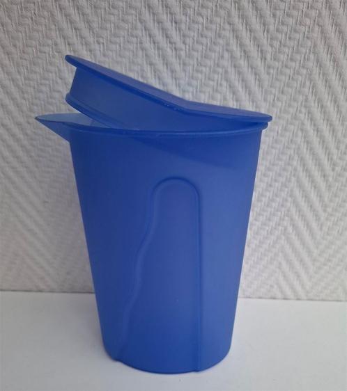 Sapkan, 1 liter, netjes, Huis en Inrichting, Keuken | Tupperware, Gebruikt, Beker of Kan, Blauw, Ophalen of Verzenden