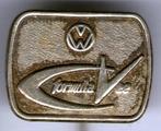 VW Formula Vee blank zilverkleurig auto speldje ( C_443a ), Verzenden, Zo goed als nieuw, Transport, Speldje of Pin