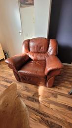 Lederen Fauteuil, Huis en Inrichting, Fauteuils, Ophalen, Gebruikt