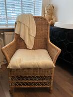 Leuke rieten stoel voor babykamer, Huis en Inrichting, Stoelen, Ophalen, Gebruikt, Bruin, Romantisch