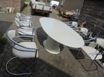 prachtig design  eethoek met zes stoelen, Ophalen, Eethoek, Zo goed als nieuw, Vijf personen of meer