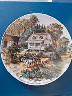 Wandbord Bavaria Currier & Ives "American Homestead Summer", Antiek en Kunst, Antiek | Wandborden en Tegels, Ophalen of Verzenden