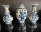 Kaststel /  set vazen Delft blauw Antiek/ vintage, Antiek en Kunst, Ophalen of Verzenden