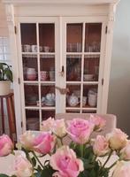 Vitrinekast cottage, Gebruikt, 100 tot 150 cm, Glas, Ophalen of Verzenden