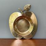 vintage messing appel SCHAALTJE kandelaar Deens Mid Century, Ophalen of Verzenden, Koper