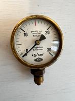 Te Koop Empeo Manometer Zuustof Flesdruk, Doe-het-zelf en Verbouw, Meetapparatuur, Ophalen of Verzenden, Gebruikt, Druk