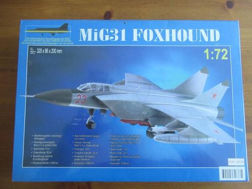 MiG-31 Foxhound (Zhengdefu 1/72), Hobby en Vrije tijd, Modelbouw | Vliegtuigen en Helikopters, Nieuw, Vliegtuig, 1:72 tot 1:144
