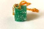 Natuurlijke Ruwe Siberian Jadeite Edelsteen vergulde ketting, Verzenden, Nieuw, Steen of Mineraal, Met edelsteen