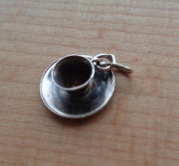 zilveren vintage bedel kop en schotel [829] beschikbaar voor biedingen
