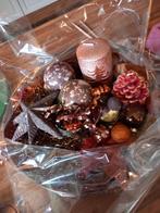 KERST, leuke decoratie schaal , bruin tinten, Huis en Inrichting, Woonaccessoires | Schalen en Manden, Ophalen, Rond, Riet