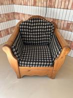 Klassiek Empire Holland stijl fauteuil, Hout, Gebruikt, ., 75 tot 100 cm