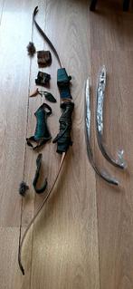 Barebow LH 62 inch 40# + 30# latten, Sport en Fitness, Handboogschieten, Ophalen, Gebruikt, Recurveboog