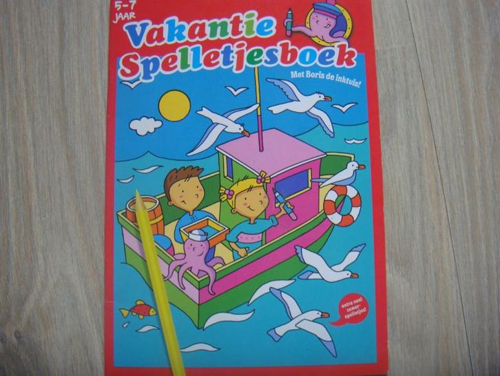Vakantie Spelletjesboek NIEUW, Boeken, Kinderboeken | Jeugd | onder 10 jaar, Nieuw, Fictie algemeen, Ophalen of Verzenden