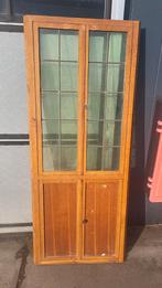 Antieke Kamerdeur 183x77 - Karakteristiek! Glas in lood, Gebruikt, Minder dan 80 cm, Binnendeur, Minder dan 200 cm