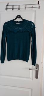 Orsay Groene Trui met Kant - Maat S, Ophalen of Verzenden, Orsay, Maat 36 (S), Gedragen