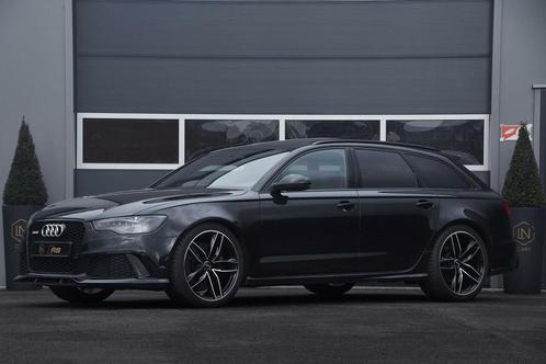 Audi RS6 Avant 4.0TFSI quattro | Pano | Milltek | Full black, Auto's, Audi, Bedrijf, Te koop, RS6, 360° camera, 4x4, ABS, Achteruitrijcamera