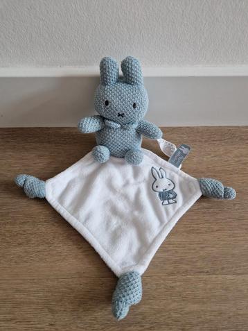Knuffeldoekje Nijntje Miffy blauw grijs gehaakt K8143 beschikbaar voor biedingen