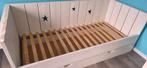 Steigerhouten Bed met Extra Matraslade, Ophalen, Gebruikt, 100 cm of meer, Lattenbodem