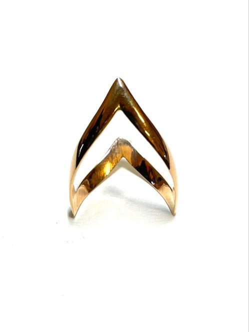 18k gouden ring, Sieraden, Tassen en Uiterlijk, Ringen, Zo goed als nieuw, Dame, Kleiner dan 17, Goud, Goud, Ophalen of Verzenden