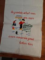 Voordoek overdoek handdoek De grootste schat voor een man,, Ophalen of Verzenden