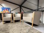 Moroso Zithoek 2 Zits bank 2 x Fauteuil Grijs leer Design, Huis en Inrichting, Leer, Ophalen of Verzenden