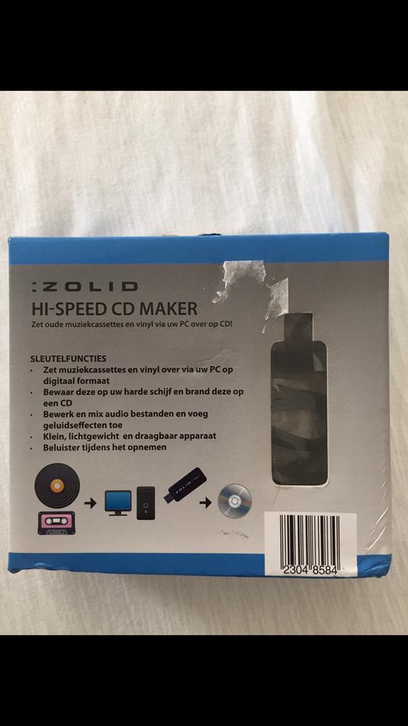 Vintage HI-speed CD maker zolid(Nieuw), Audio, Tv en Foto, Converters, Nieuw, Ophalen of Verzenden