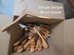 Houten brede jas Kledinghangers - Set van 35, Ophalen of Verzenden, Gebruikt, Hout, Kinderen en Volwassenen