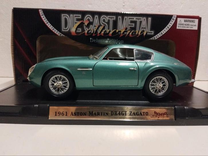 Aston Martin DB4 GT ZAGATO green Signature metal 1:18 KRD, Hobby en Vrije tijd, Modelauto's | 1:18, Zo goed als nieuw, Auto, Overige merken