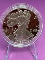 PROOF geslagen 1 dollar American Eagle uit 2001, Ophalen of Verzenden, Noord-Amerika, Losse munt, Zilver