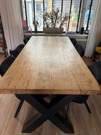 Eettafel mango 220x100, Huis en Inrichting, Tafels | Eettafels, Ophalen, Zo goed als nieuw, Rechthoekig, 50 tot 100 cm