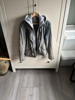 Gipsy Leren Jasje met Capuchon - Grijs/Blauw, Kleding | Dames, Maat 46/48 (XL) of groter, Ophalen of Verzenden, Jasje, Grijs