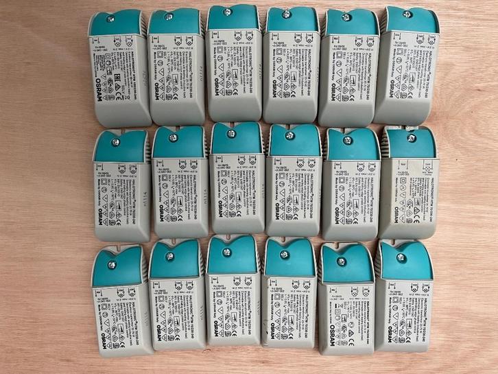Partij Osram BA15d AR70 halogeen spots incl. trafo’s, Huis en Inrichting, Lampen | Spots, Gebruikt, Plafondspot of Wandspot, Metaal of Aluminium
