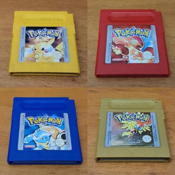 GameBoy | Pokemon Geel / Rood / Blauw / Gold  beschikbaar voor biedingen