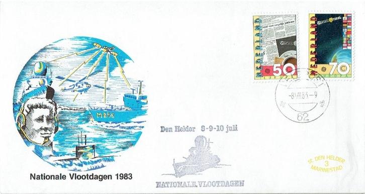 Mi 46 Nederland 1983 Nationale Vlootdagen Den Helder schepen, Postzegels en Munten, Brieven en Enveloppen | Nederland, Envelop