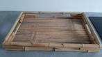 Bamboe dienblad rotan dienblad blad serveren, Ophalen of Verzenden, Zo goed als nieuw, Rechthoekig
