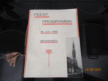 FEESTPROGRAMMA- GRONINGEN- ENSCHEDE - REINIER DE HOSSON-1936 beschikbaar voor biedingen