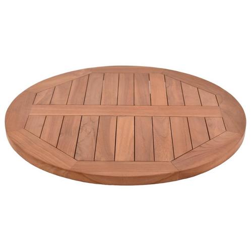 Teakhouten terras tafelblad rond 70 cm, Huis en Inrichting, Tafels | Eettafels, Nieuw, 50 tot 100 cm, 50 tot 100 cm, Rond, Teakhout