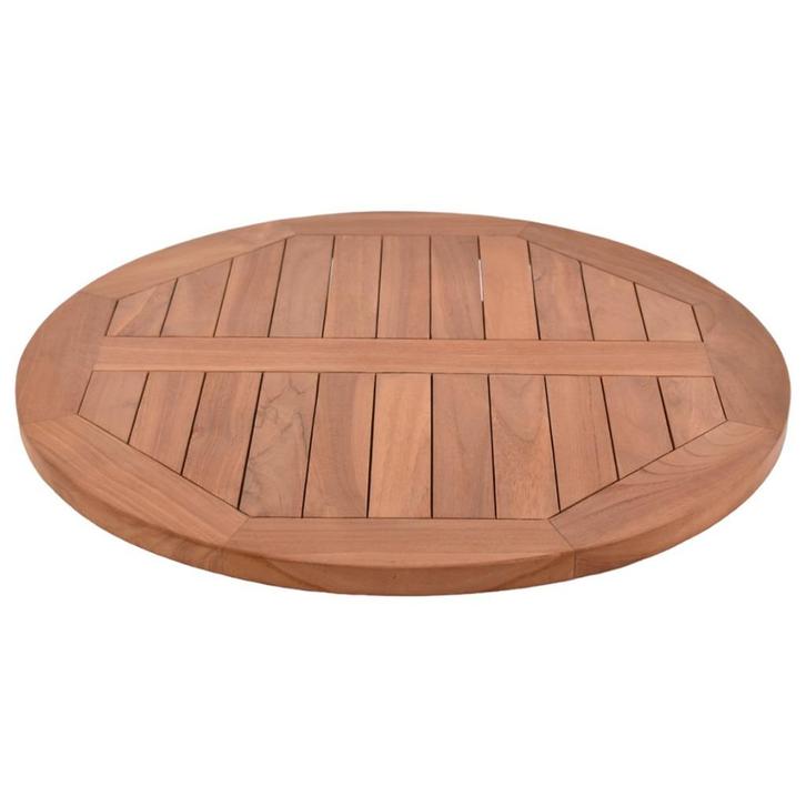 Teakhouten terras tafelblad rond 70 cm, Huis en Inrichting, Tafels | Eettafels, Nieuw, 50 tot 100 cm, 50 tot 100 cm, Rond, Teakhout