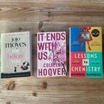 Me before you, it ends with us, lessons in Chemistry books, Ophalen of Verzenden, Gelezen, Wereld overig