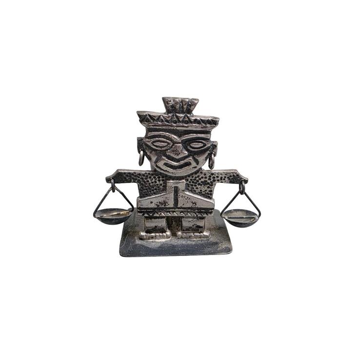 Vintage zilveren souvenir uit Peru, jaren 60/70, Antiek en Kunst, Curiosa en Brocante, Ophalen of Verzenden