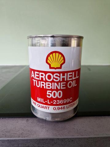 Shell olieblik amerikaans Aeroshell 1 quart.  beschikbaar voor biedingen