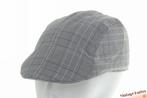 Voorgevormde platte pet grijs met ruit katoen mix 57 Nieuw, Kleding | Heren, Hoeden en Petten, Ophalen of Verzenden, Nieuw, 57 cm (M, 7⅛ inch) of minder