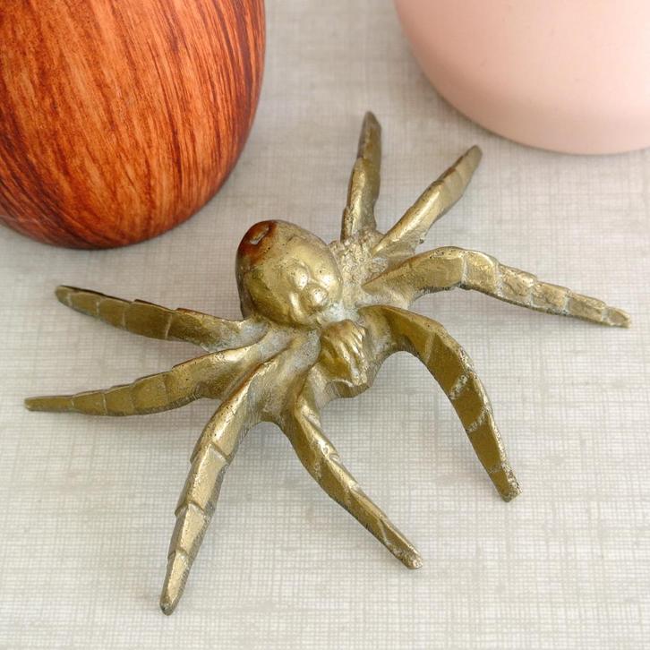 XL messing SPIN vintage koper spider groot -leuk cadeautje!, Antiek en Kunst, Antiek | Koper en Brons, Koper, Ophalen of Verzenden