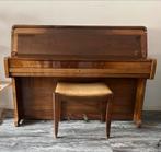 Rippen piano met bankje – mooie vintage uitstraling, Ophalen, Gebruikt, Bruin, Piano