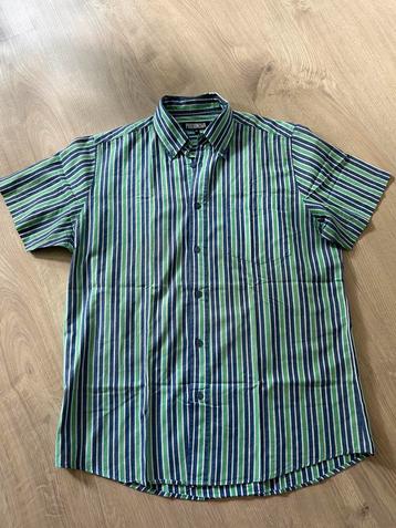 Groen blauw wit gestreept overhemd beschikbaar voor biedingen