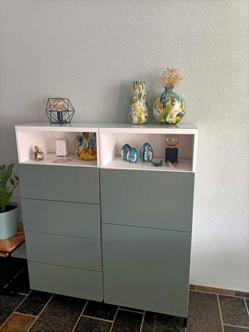 IKEA Besta: tv meubel + dressoir (2 delig) + hoge kast
