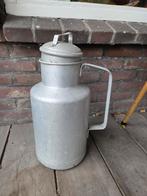 Oude aluminium melkkan met deksel, Antiek en Kunst, Ophalen of Verzenden