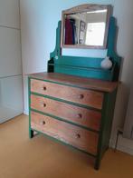 Kaptafel met spiegel, Huis en Inrichting, Tafels | Kaptafels, Ophalen, Gebruikt, Vintage, 50 tot 100 cm